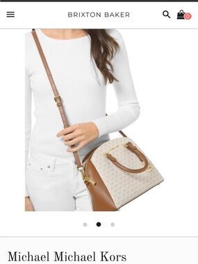 | Michael Kors Maxine Signature Dome Satchel
